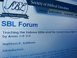 SBL Forum: Amos and Human Rights